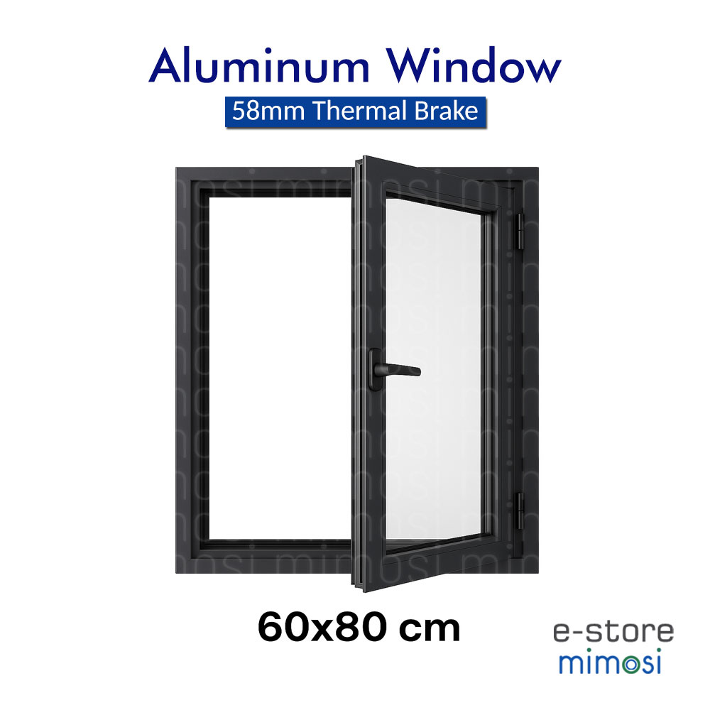 Aluminyum Pencere Tek Kanat 60x80 cm